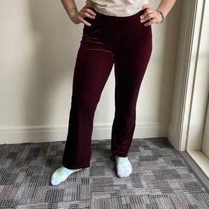 Vintage Red velvet leggings / pants